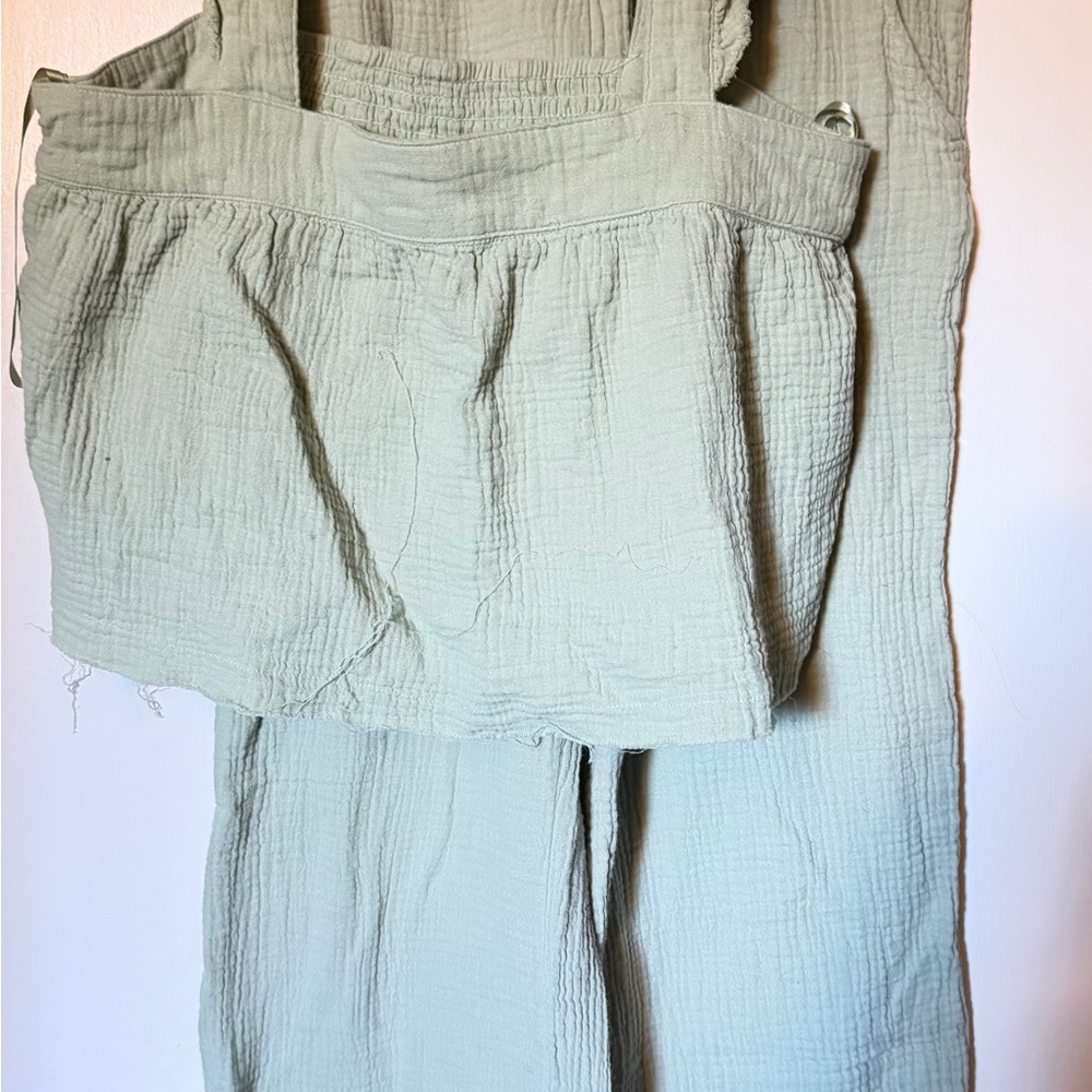 Women's Light Green Pants & Jumpsuit Set